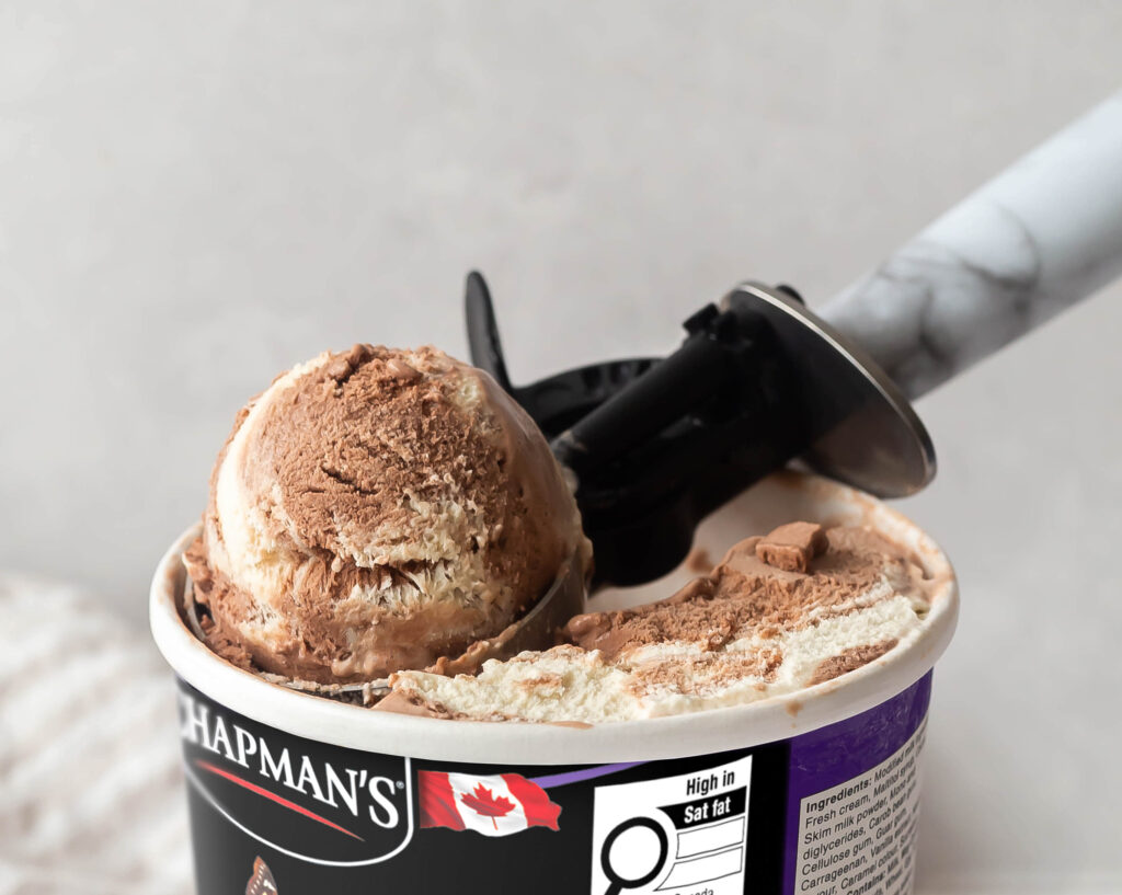 No Sugar Added and Lactose Free Ice Cream Scooping Tubs